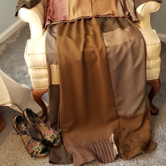 Vintage Art to Wear 80's Lagenlook Bohemian Donna Jessica Hand Printed One size - Picture 6 of 15